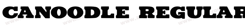 Canoodle Regular字体转换
